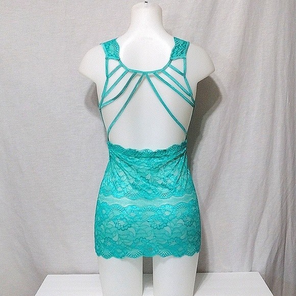 Women's Sexy Lace Strappy Back Lingerie Sleepwear Medium - Picture 4 of 7